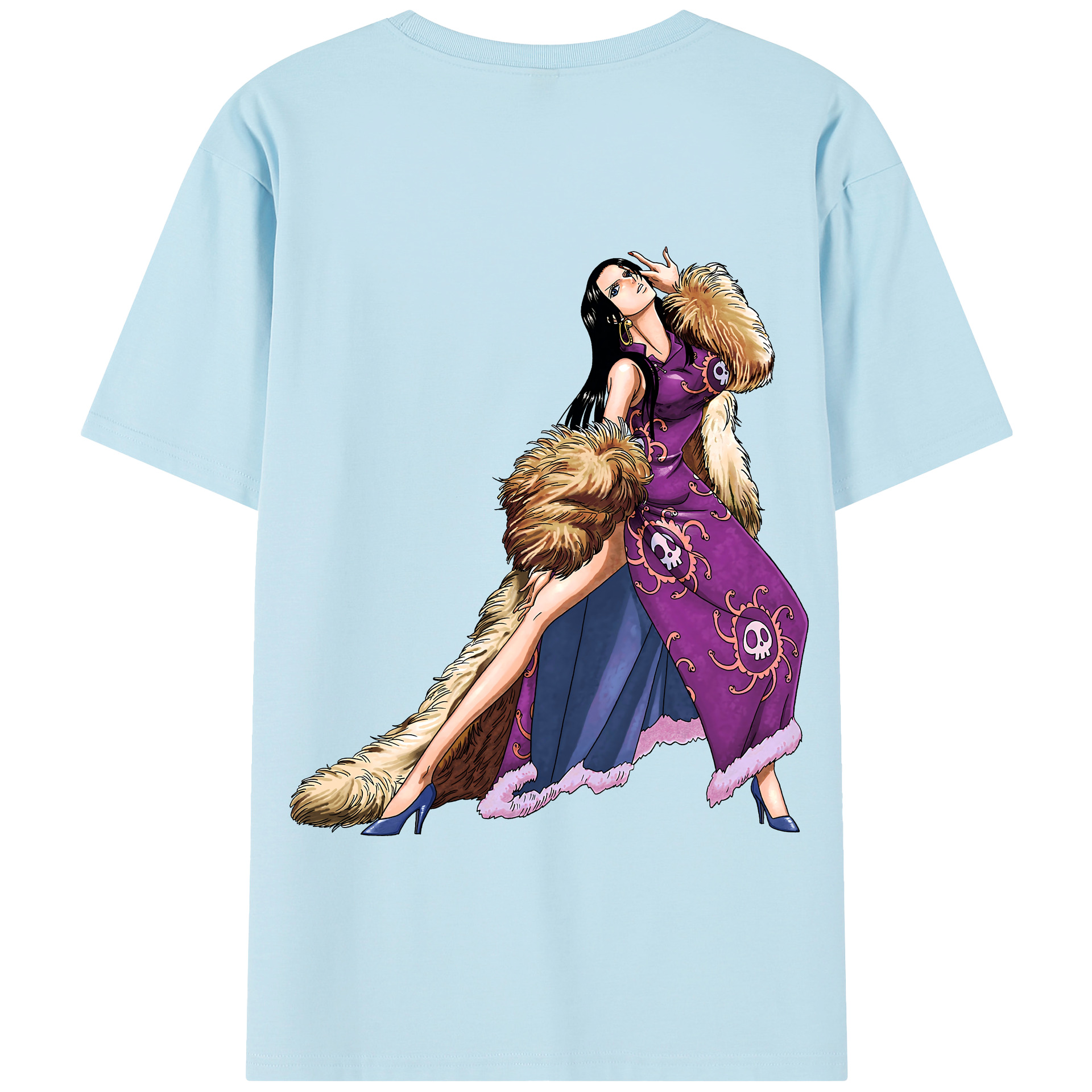ワンピース ボア・ハンコック ONE PIECE Boa·Hancock 綿100％半袖Tシャツ（背面プリント）